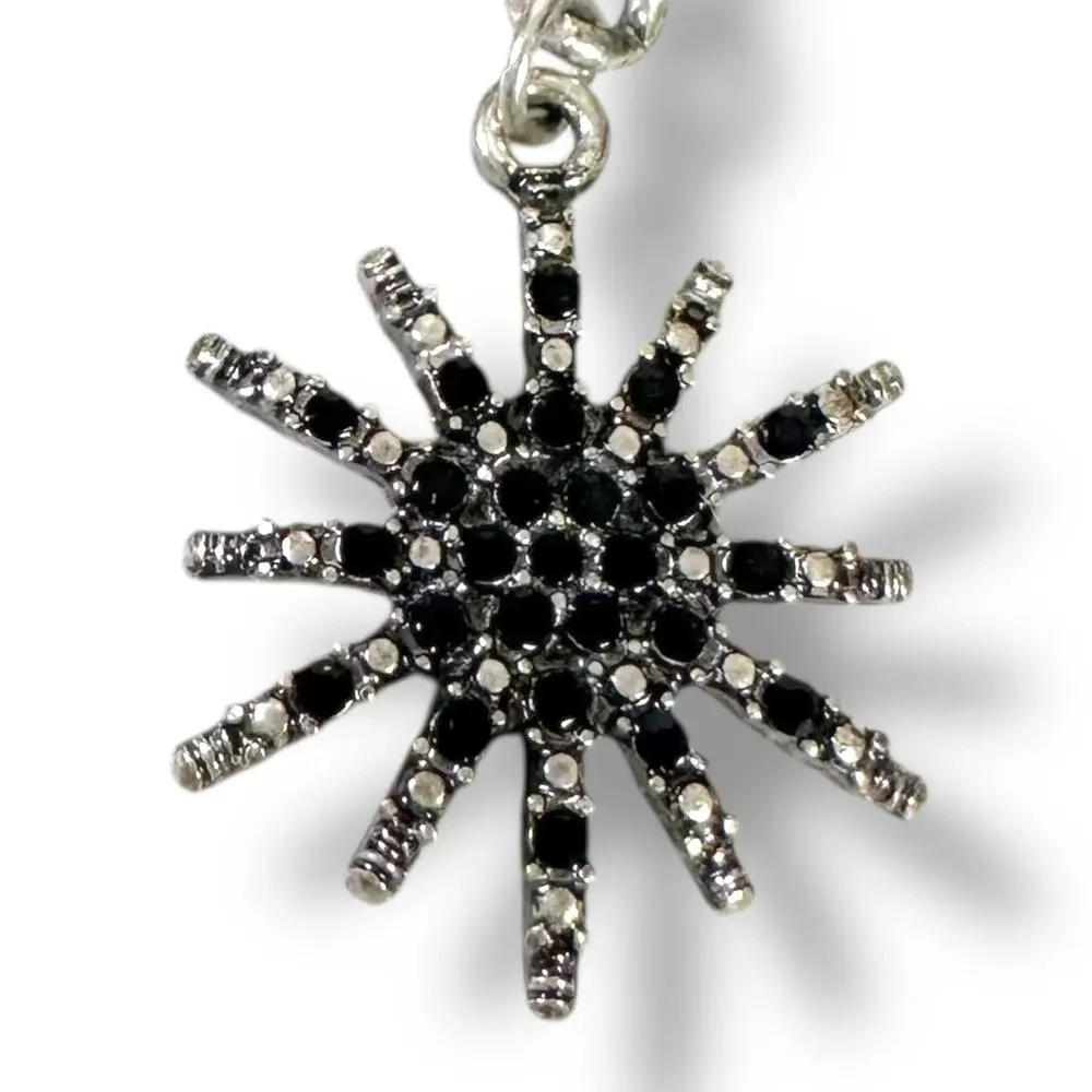 Free People Majestic Hair Piece Silver Black Bohemian Renaissance Medieval